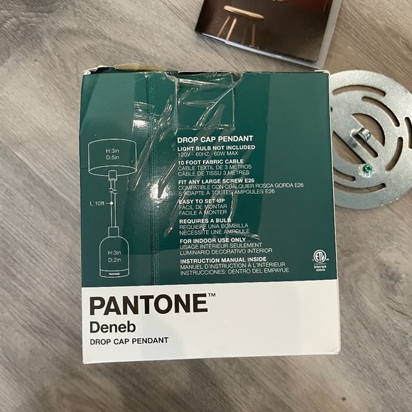 Pantone Deneb Drop Cap Pendant Forest Green - Picture 5 of 6